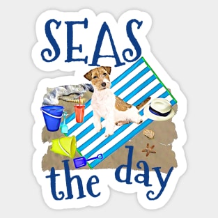 WAVES Jack Russell Terrier Sticker